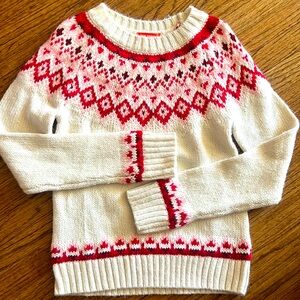 Joe Fresh ultra soft cozy sweater! Fair isle style- girls